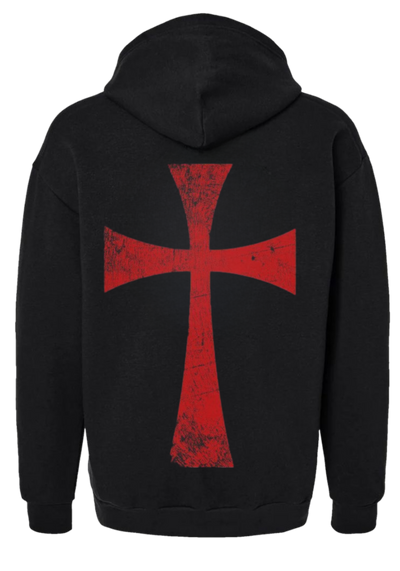 WIGEND TEMPLARS CROSS HEAVY HOODIE