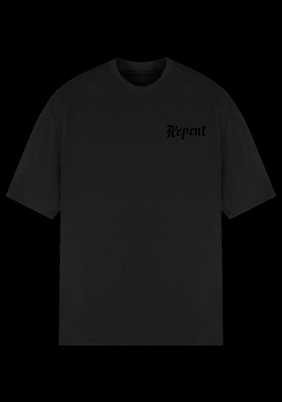 REPENT DEATH TO THE WORLD OVERSIZED TEE