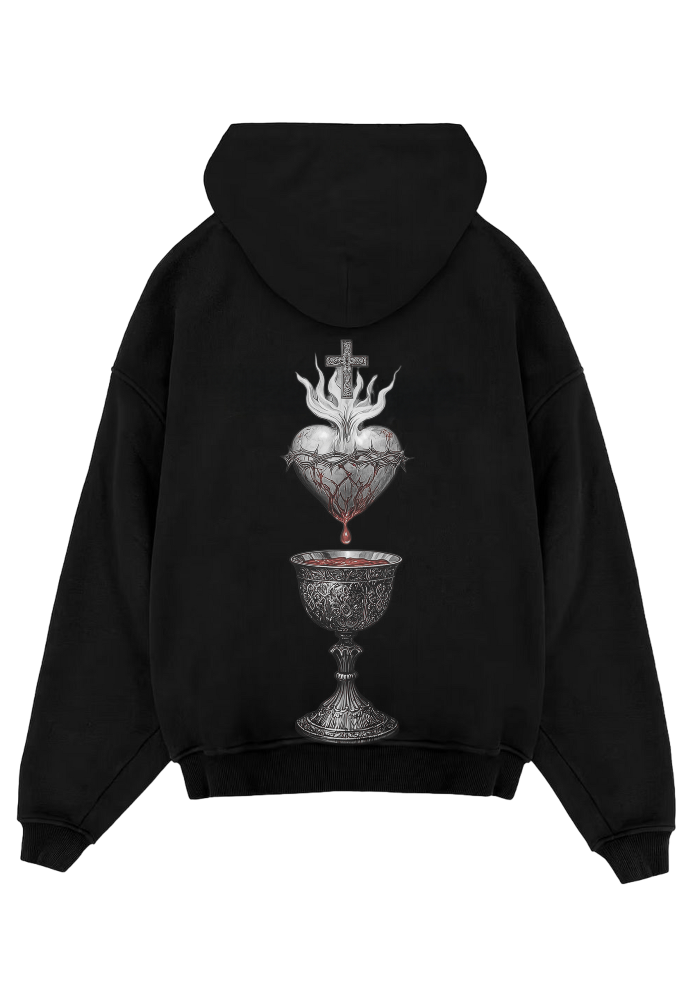 REPENT SACRED HEART OVERSIZED HOODIE