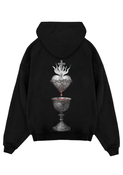 REPENT SACRED HEART OVERSIZED HOODIE