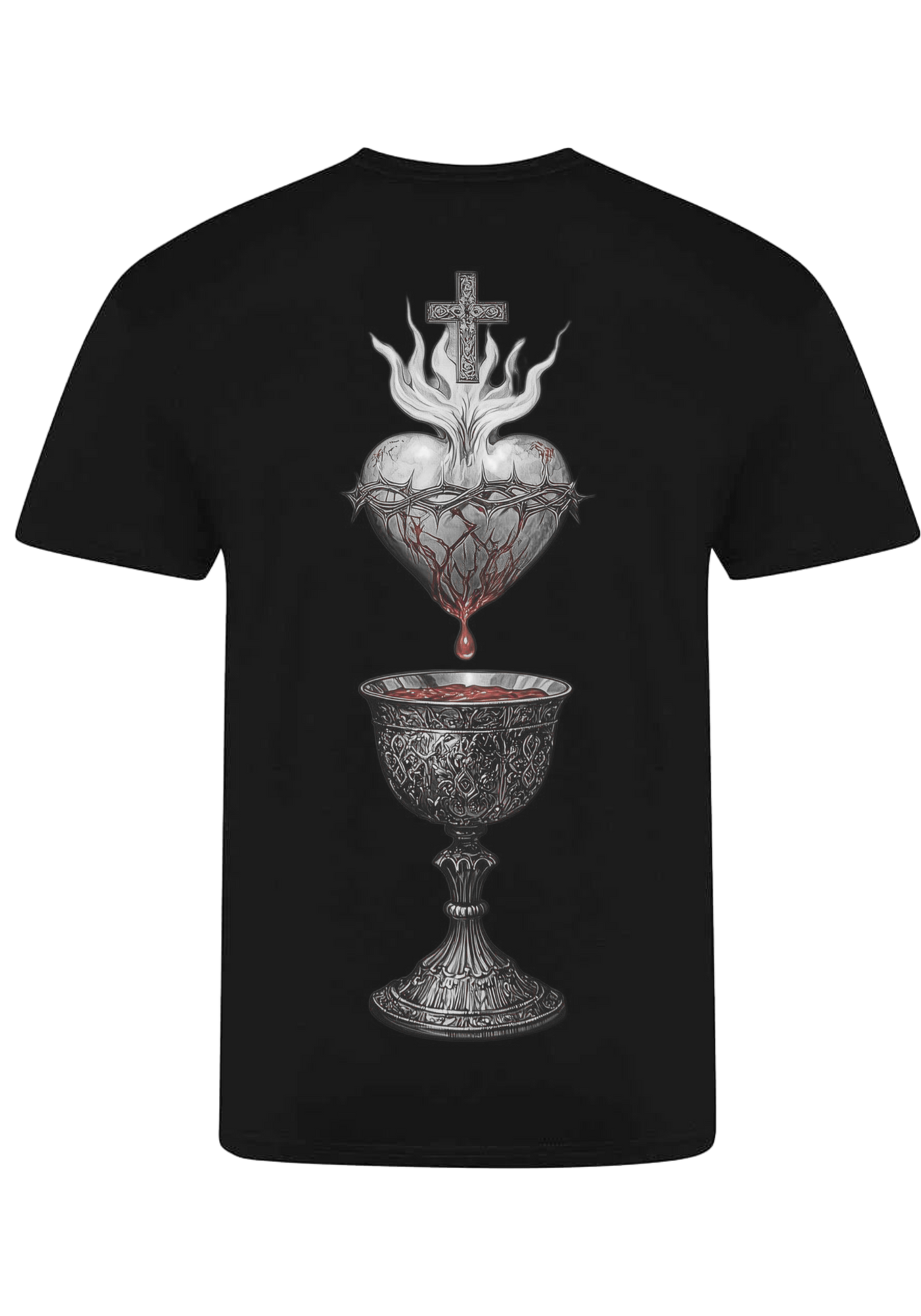 REPENT SACRED HEART FITTED TSHIRT