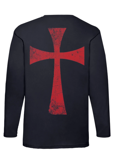 WIGEND TEMPLARS CROSS LONG SLEEVE TEE